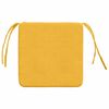 vidaXL Seat Cushions 4 pcs Light Yellow 40 x 40 x 3 cm Corduroy Fabric