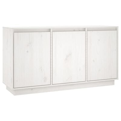 vidaXL Sideboard White 111x34x60 cm Solid Wood Pine