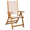 vidaXL Folding Garden Chairs 8 pcs Solid Wood Acacia and Textilene