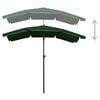 vidaXL Garden Parasol with Pole 200x130 cm Green