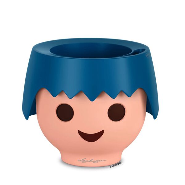 LECHUZA Table Planter OJO ALL-IN-ONE Ocean Blue
