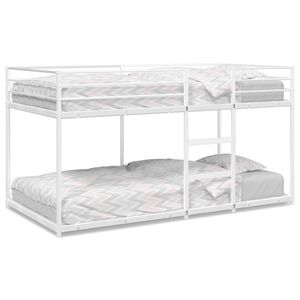 vidaXL Bunk Bed without Mattress White 80x200 cm Steel