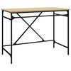 vidaXL Desk Sonoma Oak 100x50x75 cm Engineered Wood and Iron