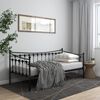 vidaXL Sofa Bed Frame without Mattress Black Metal 90x200 cm