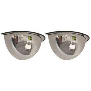 vidaXL Half Domed Traffic Mirrors 2 pcs Ø30 cm Acrylic