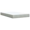 vidaXL Box Spring Bed with Mattress Light Grey 120x200 cm Velvet
