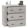 vidaXL Sideboard Concrete Grey 80x33x70 cm Engineered Wood