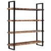 vidaXL 4-Tier Bookcase 160x40x180 cm Solid Reclaimed Wood