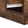 vidaXL Bedside Cabinet Smoked Oak 39 x 34.5 x 50 cm Engineered wood