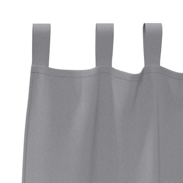 vidaXL Blackout Curtains with Rings 2 pcs Light Grey 260 x 140 cm
