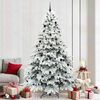 vidaXL Artificial Christmas Tree with 300 LEDs White 240 cm PE and PVC