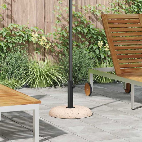 vidaXL Parasol Base Yellow and Black 45 x 45 x 40 cm