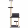 vidaXL Cat Tree with Sisal Scratching Posts Dark Grey 136 cm