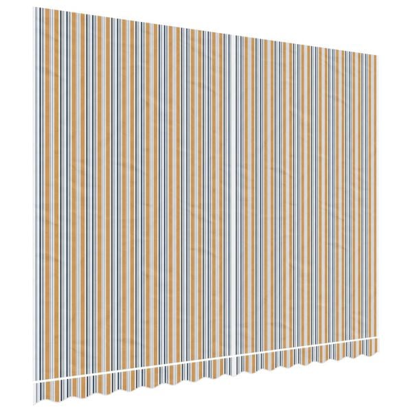 vidaXL Replacement Fabric for Awning Multicolour Stripe 4x3 m