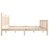 vidaXL Bed Frame without Mattress Solid Wood 140x190 cm (810062+814094)