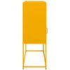 vidaXL Sideboard Mustard Yellow 100.5x39x107 cm Cold-rolled Steel