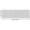 vidaXL Rug Rectangular Nature 60x200 cm Bamboo