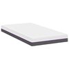 vidaXL Mattress White and Grey 90 x 200 cm Memory Foam