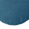 vidaXL Seat Cushions 2 pcs Blue Ø 30 x 13 cm Velvet