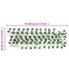 vidaXL Artificial Grape Leaf Trellis Expandable Green 5 pcs 190x60 cm