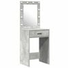 vidaXL Dressing Table 2 pcs Grey 50 x 41 x 135 cm Engineered wood