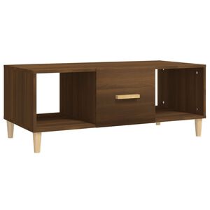 vidaXL Coffee Table Brown Oak 102x50x40 cm Engineered Wood