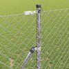 vidaXL Fence Post Silver 10 x 1.4 m (40 x 40 mm mesh) Steel
