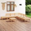 vidaXL 8 Piece Garden Lounge Set Solid Pinewood