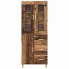 vidaXL Highboard Old Wood 69.5 x 34 x 180 cm Engineered Wood
