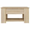 vidaXL Coffee Table Sonoma Oak 79x49x41 cm Engineered Wood
