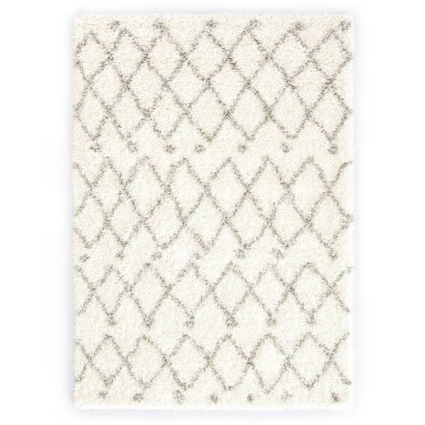 vidaXL Rug Berber Shaggy PP Beige and Sand 160x230 cm