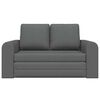 vidaXL Folding Sofa Bed Dark Grey 148 x 71 x 83 cm Fabric