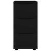 vidaXL Storage Cabinet Black 40 x 48 x 81 cm Engineered Wood