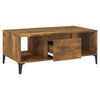 vidaXL Coffee Table Smoked Oak 90x50x36.5 cm Engineered Wood