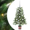 vidaXL Christmas Tree with 150 LEDs with Stand Green 90 cm PE
