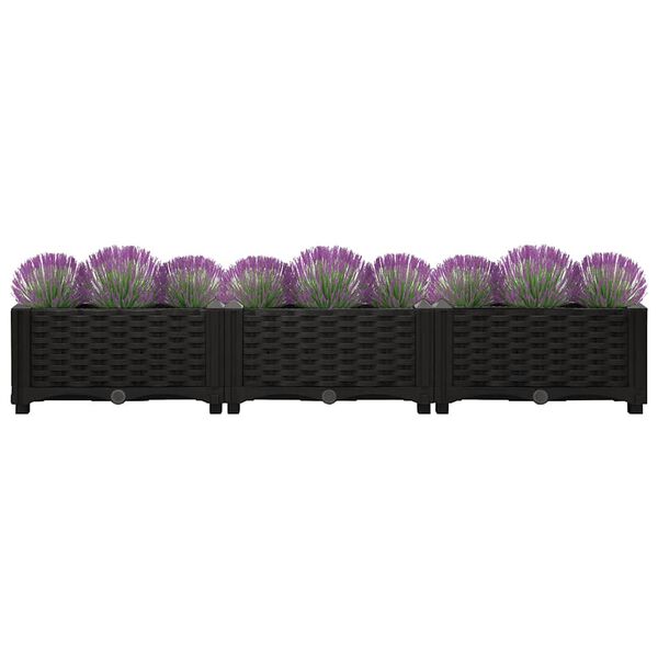 vidaXL Raised Bed 120x40x23 cm Polypropylene