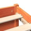 vidaXL Bookcase Bed Frame Wax Brown 180 x 200 cm Solid Pine Wood