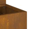 vidaXL Garden Planter Rusty 90 x 90 x 35 cm Weathering Steel