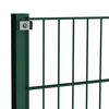 vidaXL Fence Panel with Posts Iron 1730x80 cm Green