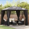 vidaXL Gazebo with Curtains 300x300x265 cm Anthracite
