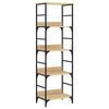 vidaXL Bookshelf Sonoma Oak 50x33x153 cm Engineered Wood