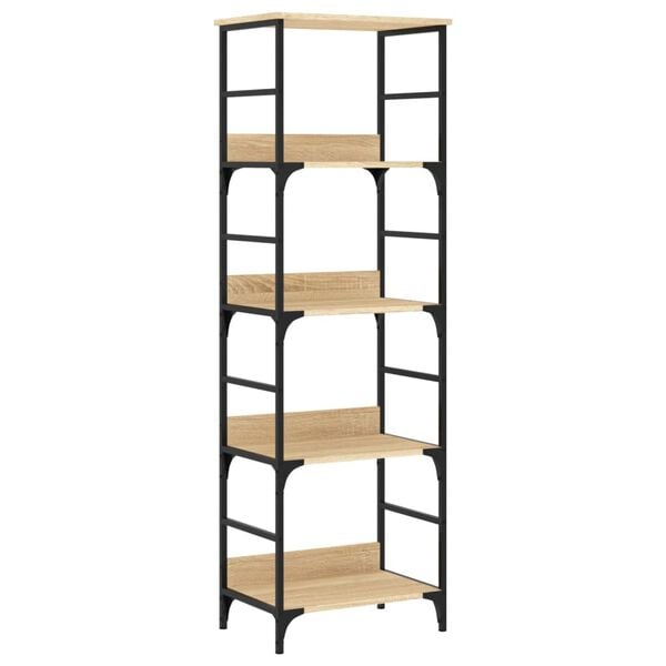 vidaXL Bookshelf Sonoma Oak 50x33x153 cm Engineered Wood