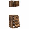 vidaXL Garage Cabinets 2 pcs Smoked Oak Engineered Wood
