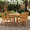 vidaXL Garden Dining Set 5 pcs Brown Solid Acacia wood