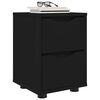 vidaXL Bedside Tables 2 pcs Black 30.5 x 30 x 43 cm Engineered Wood