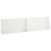 vidaXL Retaining Wall 2 pcs 80 x 12 x 40 cm Steel White
