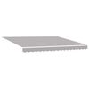 vidaXL Retractable Awning Light Grey 400 x 300 cm Polyester and Metal