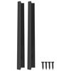 vidaXL Handle 2 pcs Black 120 x 39.6 x 17 mm Aluminium
