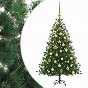 vidaXL Artificial Christmas Tree with Bauble 150 cm 150 LEDs