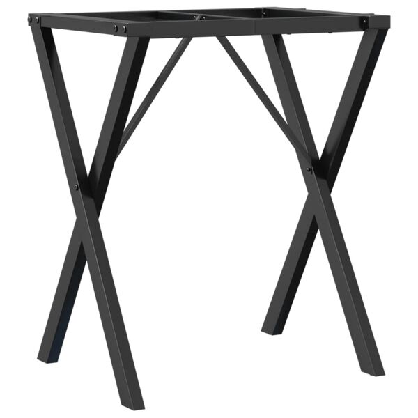 vidaXL Dining Table Legs X-Frame 50x40x73 cm Steel